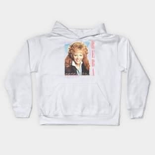 Reba McEntire // Vintage Faded 80s Style Fan Design Kids Hoodie